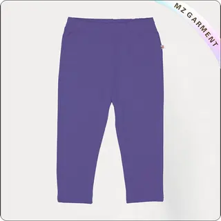 Purple Organic Cotton Leggings